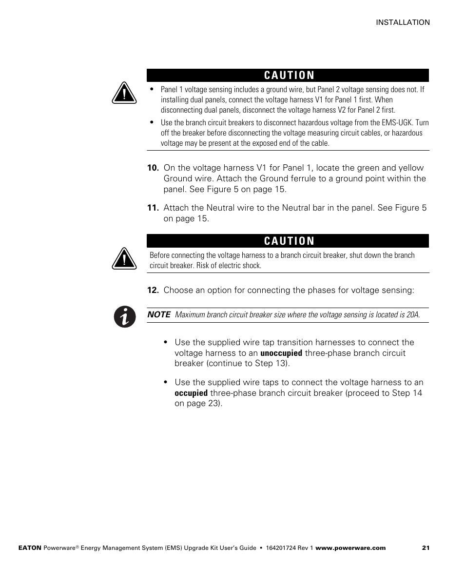 Powerware 208/120V User Manual | Page 27 / 72