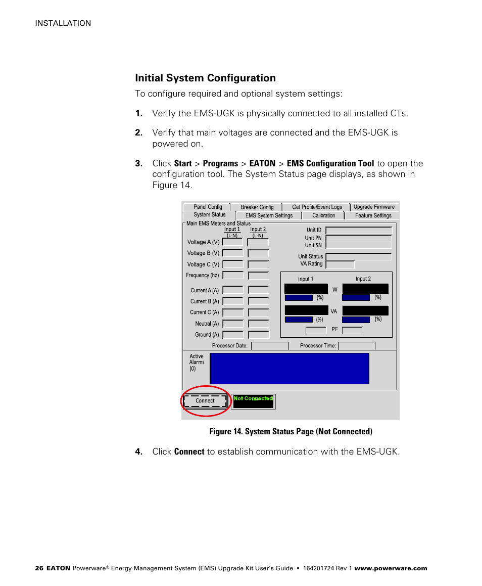 Initial system configuration | Powerware 208/120V User Manual | Page 32 / 72