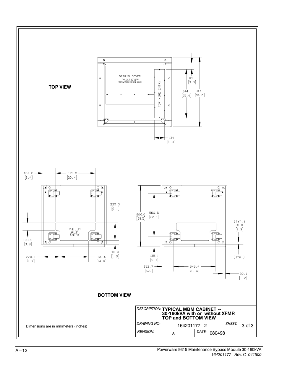 Powerware 30-160kVA User Manual | Page 36 / 48