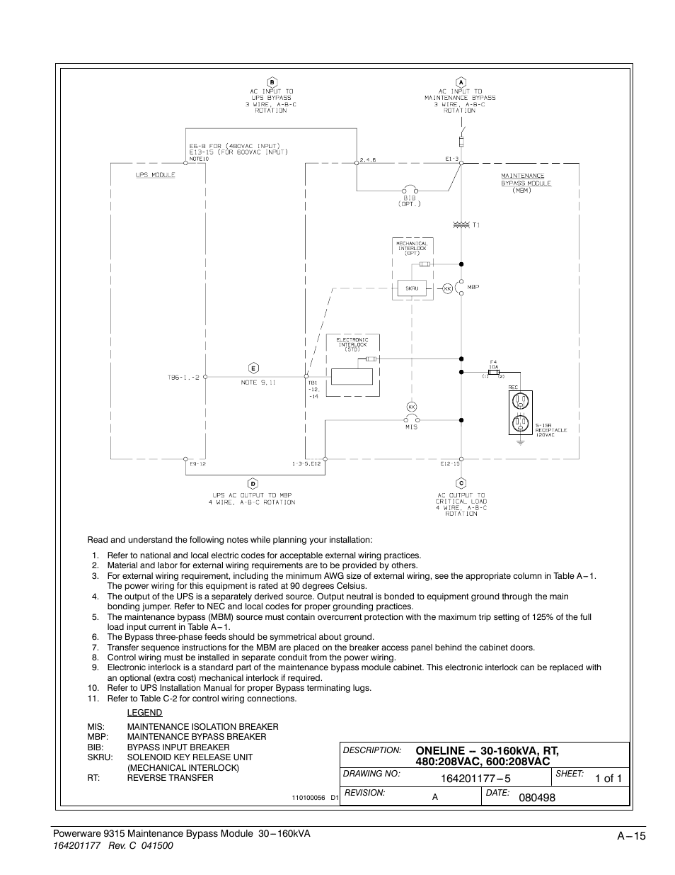 Powerware 30-160kVA User Manual | Page 39 / 48