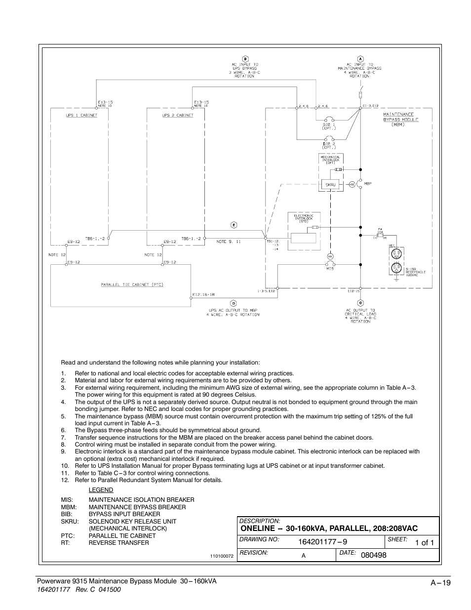 Powerware 30-160kVA User Manual | Page 43 / 48