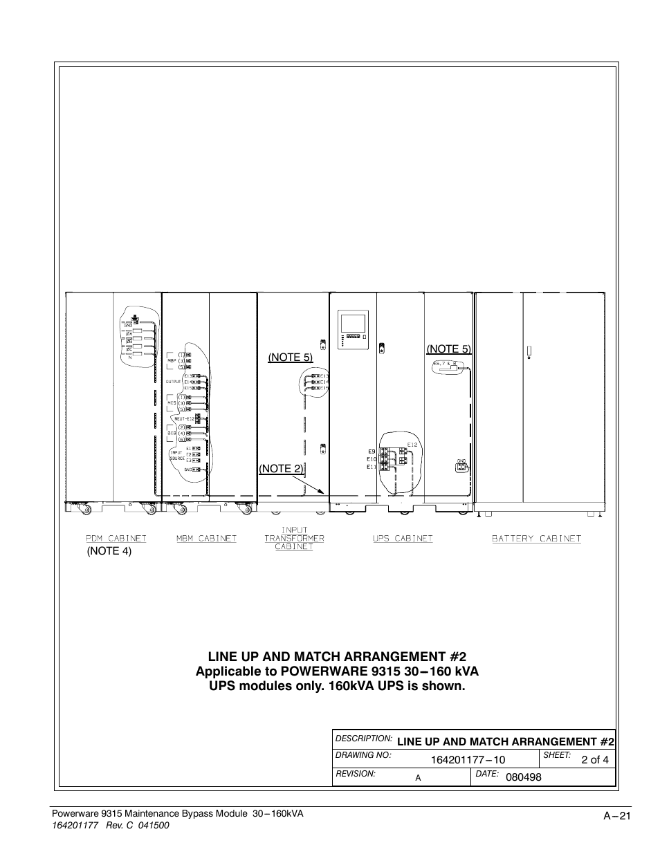Powerware 30-160kVA User Manual | Page 45 / 48
