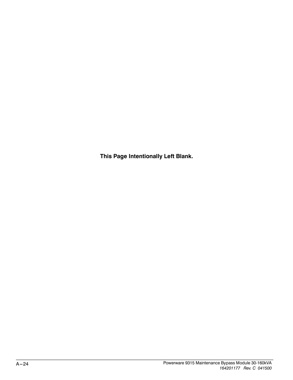 Powerware 30-160kVA User Manual | Page 48 / 48