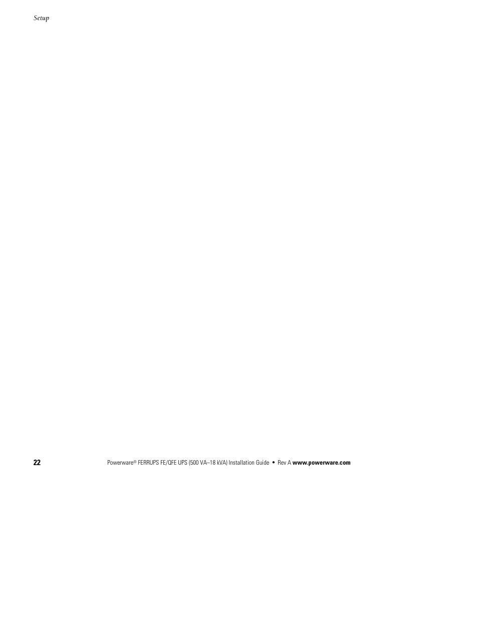 Powerware Ferrups FE/QFE 500VA User Manual | Page 28 / 76