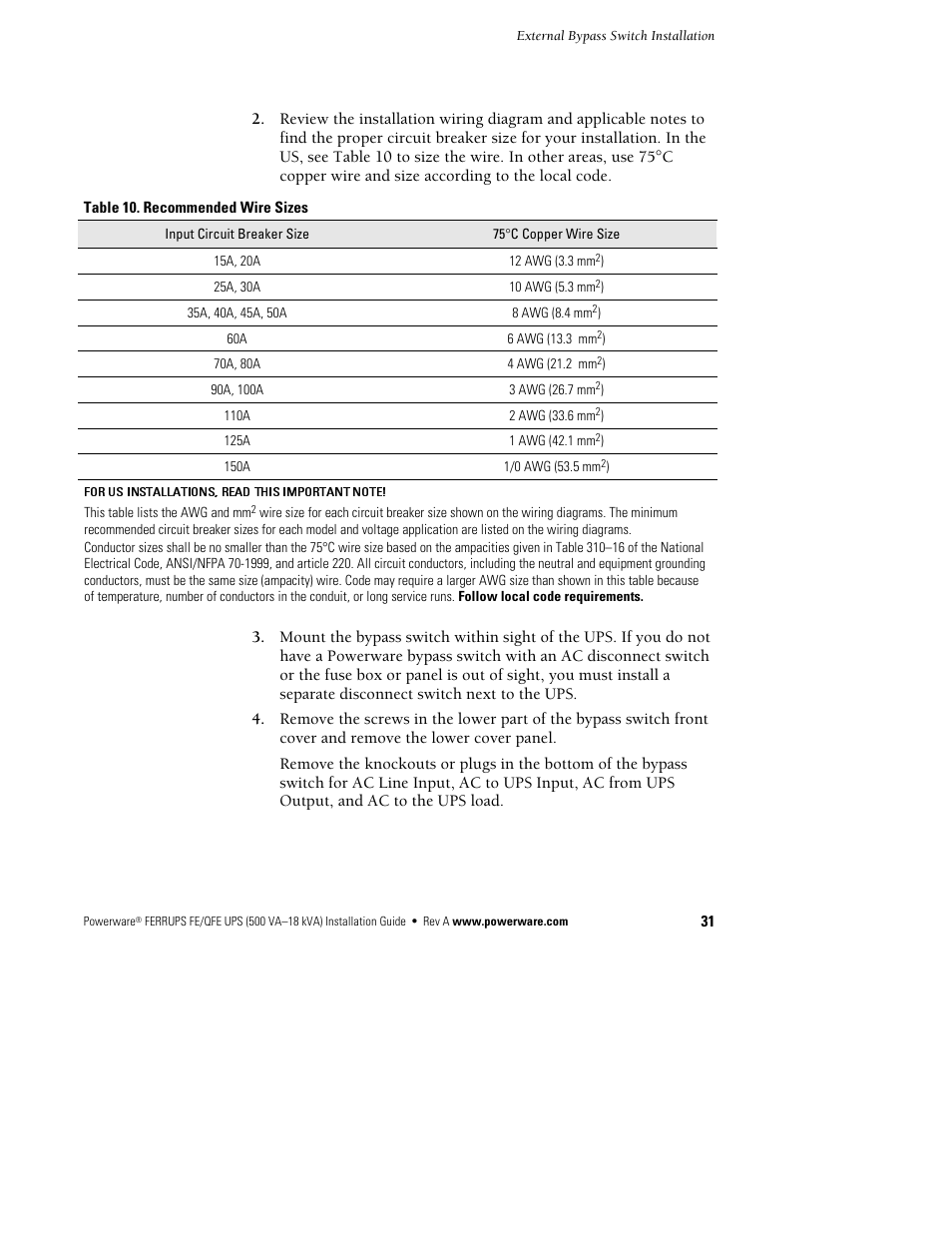 Powerware Ferrups FE/QFE 500VA User Manual | Page 37 / 76