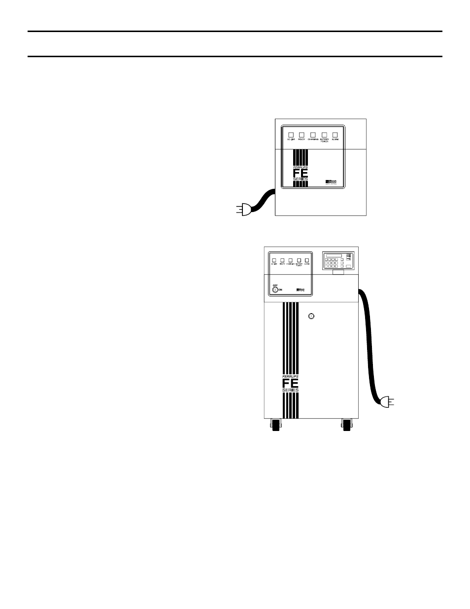 Section 100: identifying your ferrups | Powerware FSS-0342J User Manual | Page 5 / 44