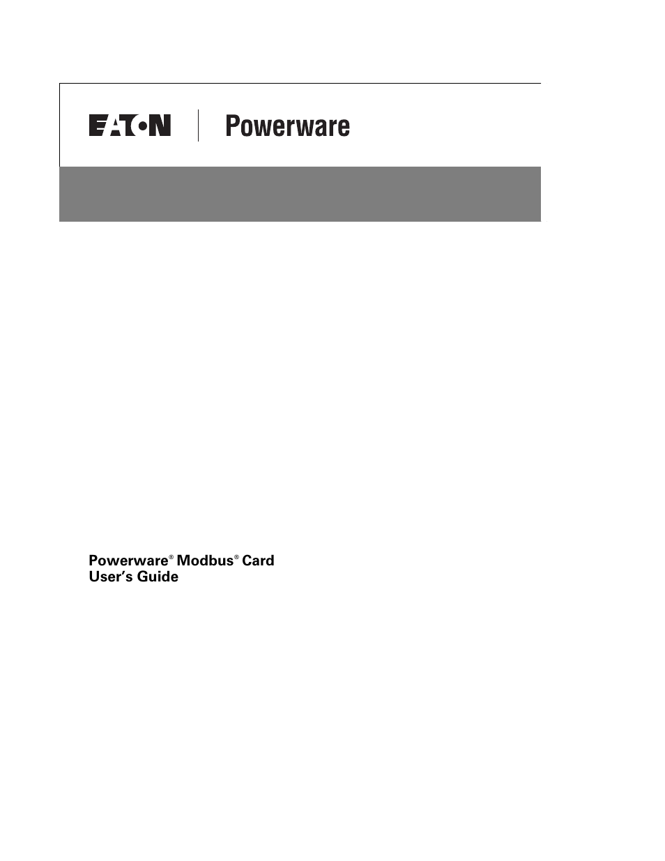Powerware FCC 15 User Manual | 32 pages