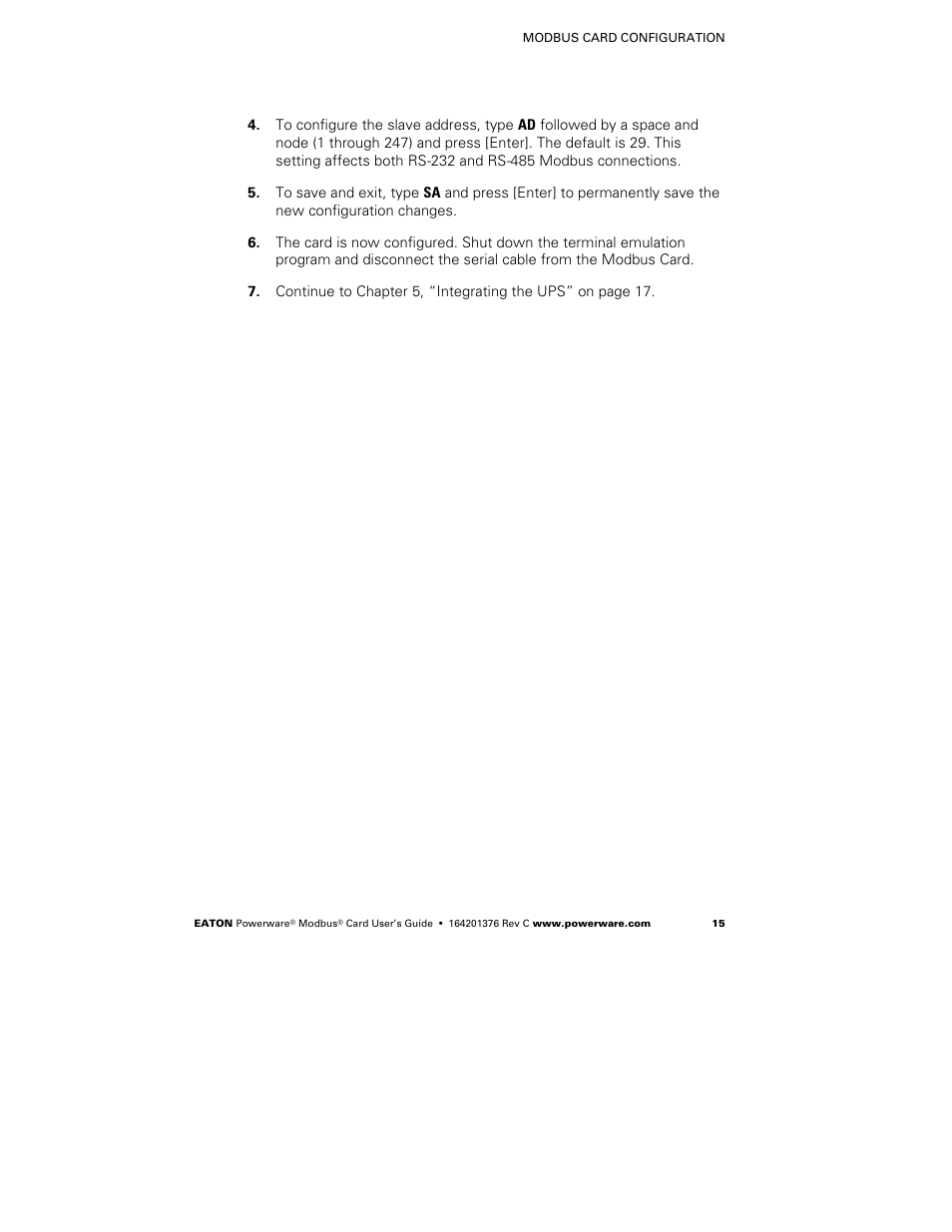 Powerware FCC 15 User Manual | Page 19 / 32