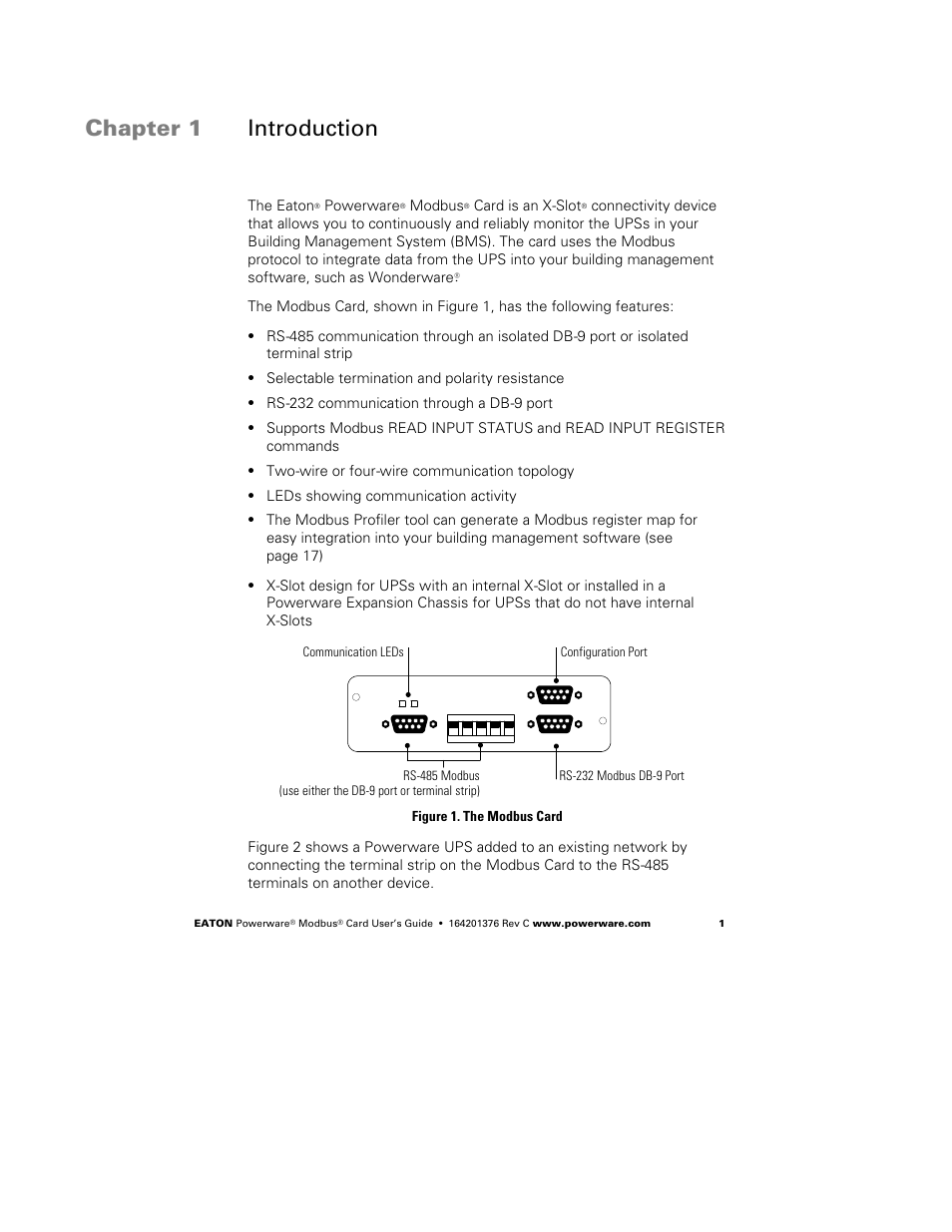 Chapter 1 introduction, Introduction | Powerware FCC 15 User Manual | Page 5 / 32