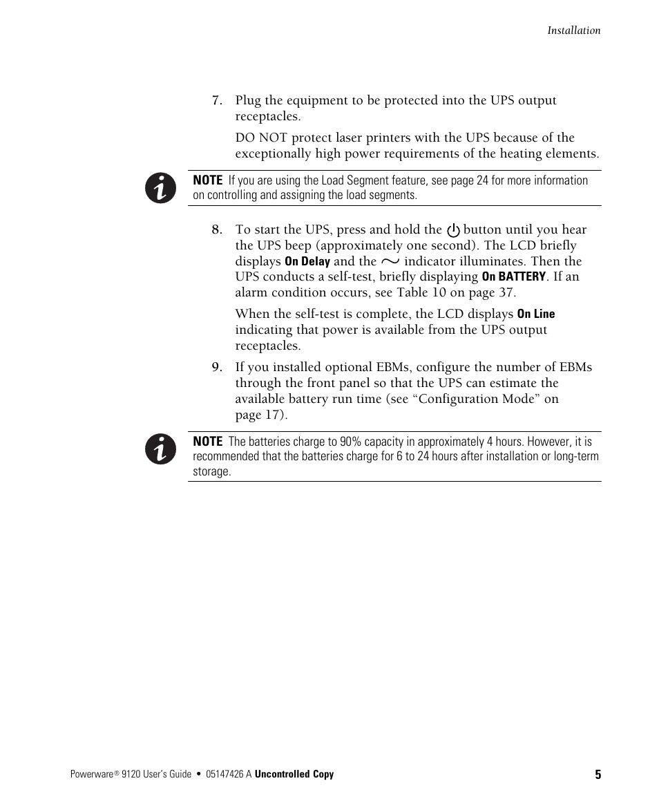 Powerware 700 3000 VA User Manual | Page 11 / 48