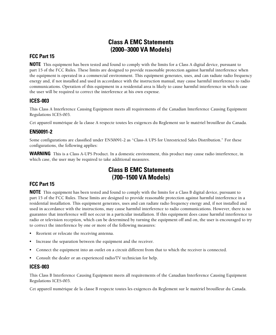 Powerware 700 3000 VA User Manual | Page 3 / 48