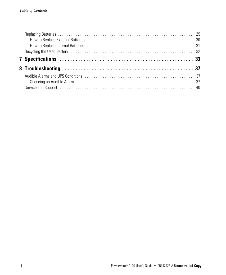 Powerware 700 3000 VA User Manual | Page 6 / 48