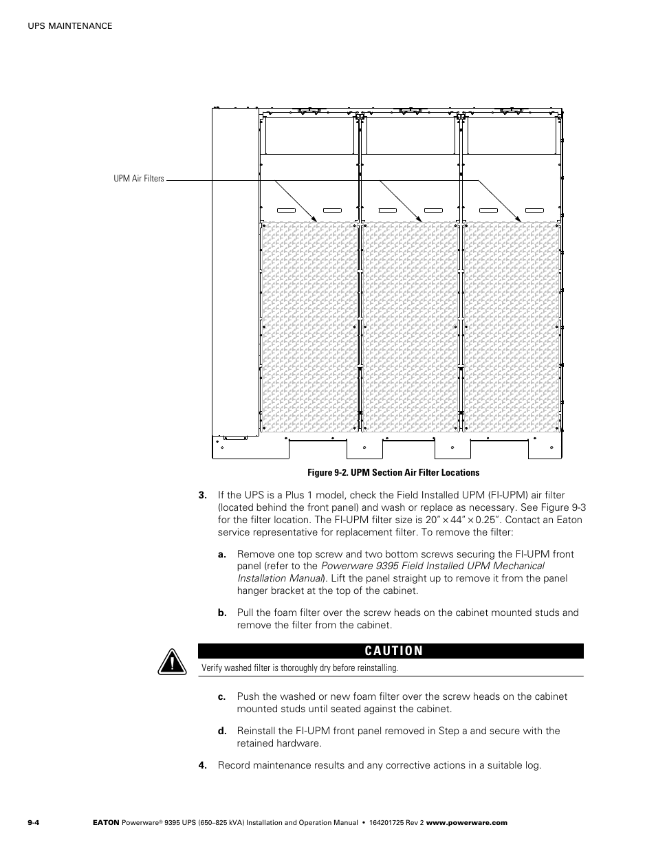 Powerware 9395 UPS and Plus 1 UPS 650825 kVA User Manual | Page 184 / 192