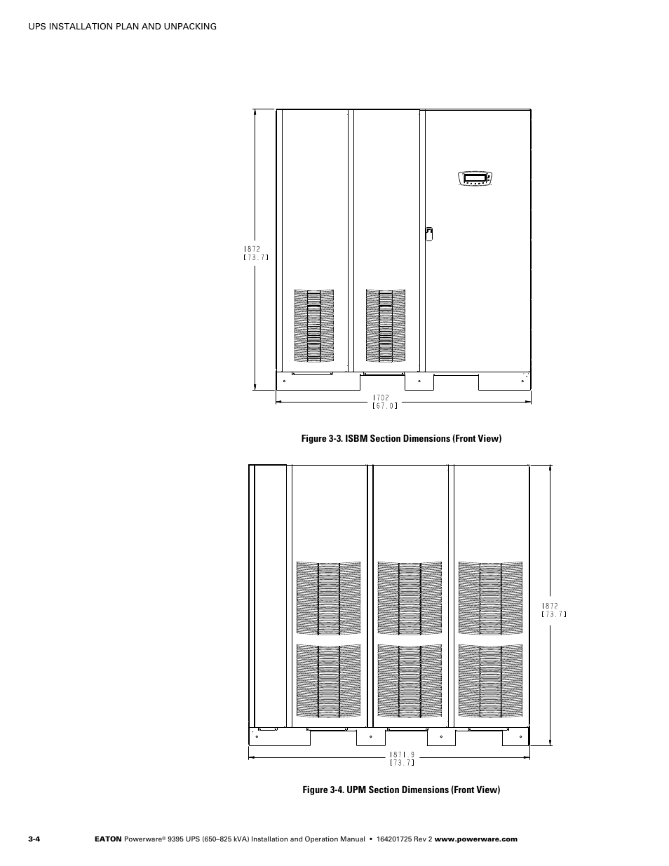 Powerware 9395 UPS and Plus 1 UPS 650825 kVA User Manual | Page 26 / 192