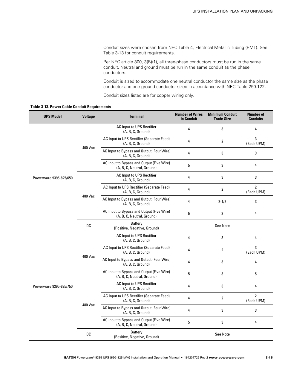 Powerware 9395 UPS and Plus 1 UPS 650825 kVA User Manual | Page 37 / 192