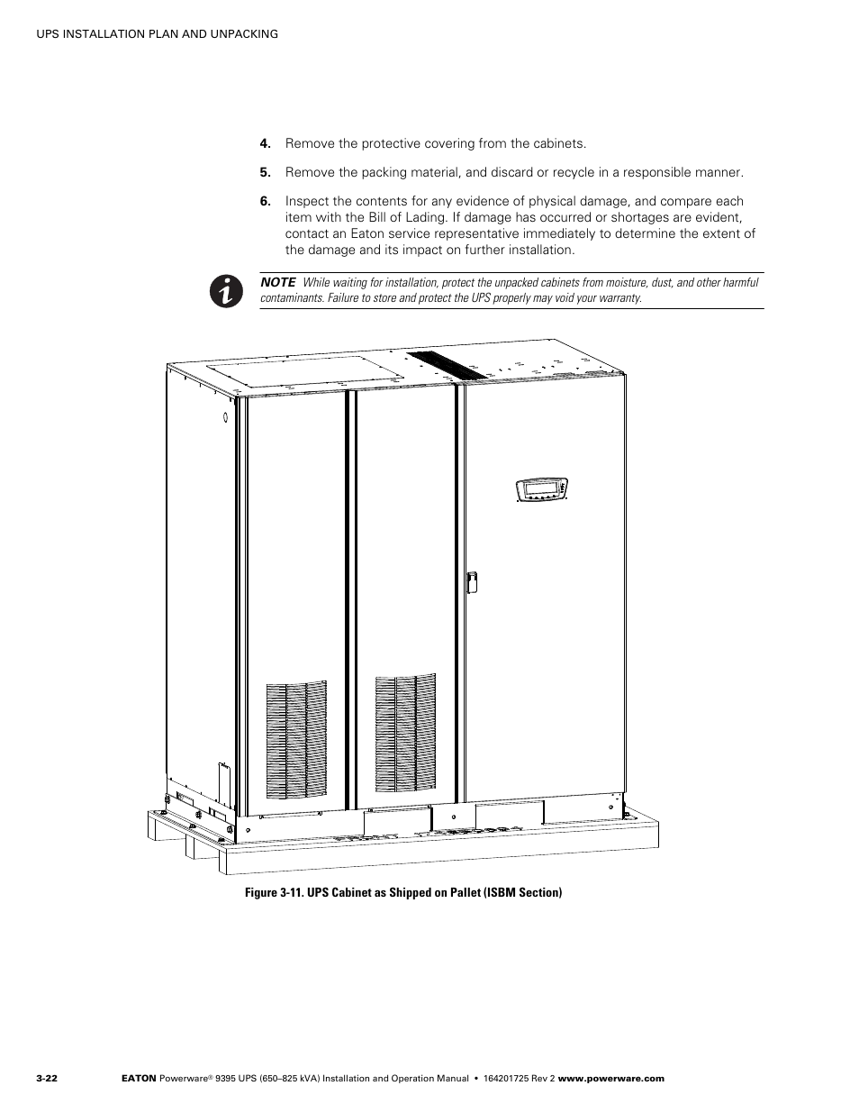 Powerware 9395 UPS and Plus 1 UPS 650825 kVA User Manual | Page 44 / 192