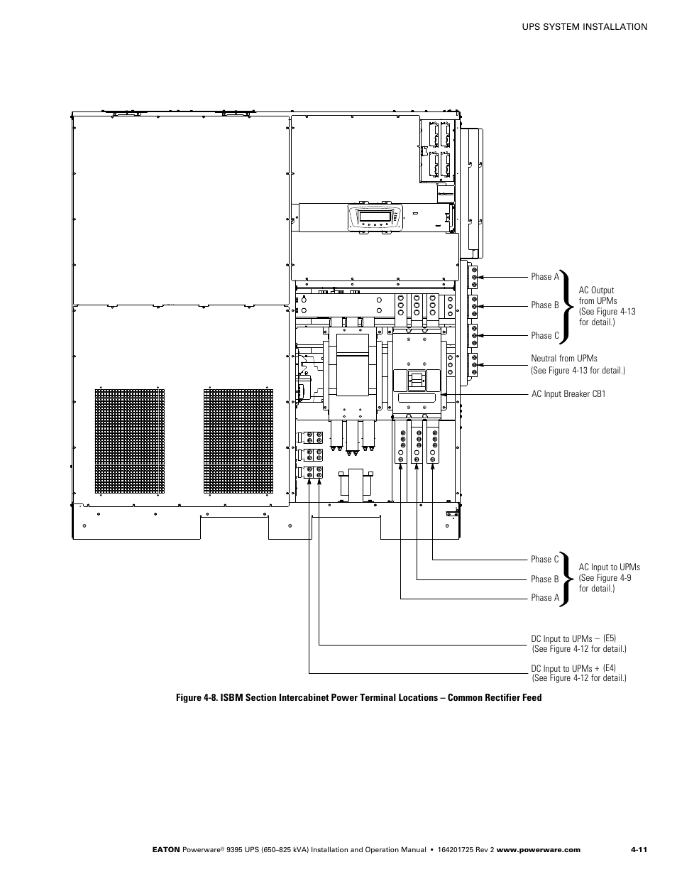 Powerware 9395 UPS and Plus 1 UPS 650825 kVA User Manual | Page 57 / 192