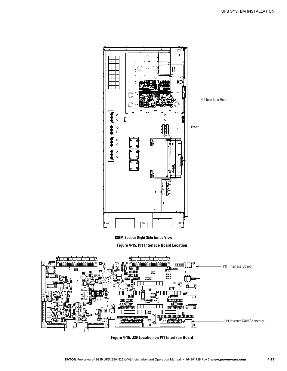 Powerware 9395 UPS and Plus 1 UPS 650825 kVA User Manual | Page 63 / 192