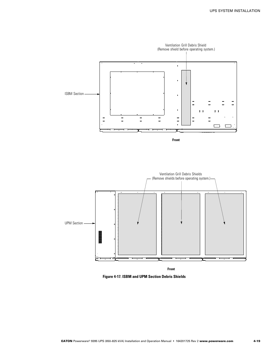 Powerware 9395 UPS and Plus 1 UPS 650825 kVA User Manual | Page 65 / 192