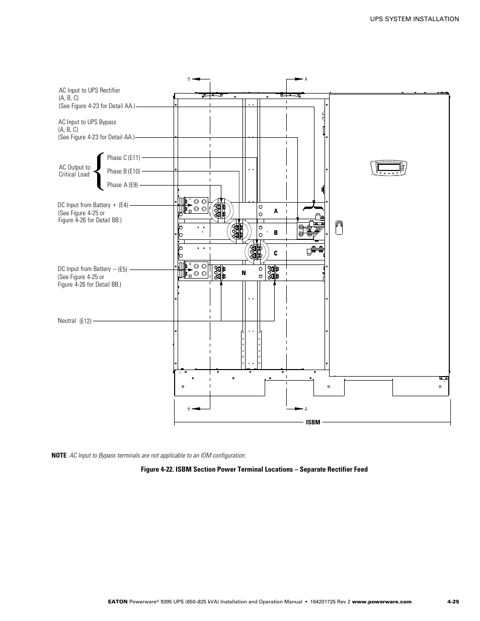 Powerware 9395 UPS and Plus 1 UPS 650825 kVA User Manual | Page 71 / 192