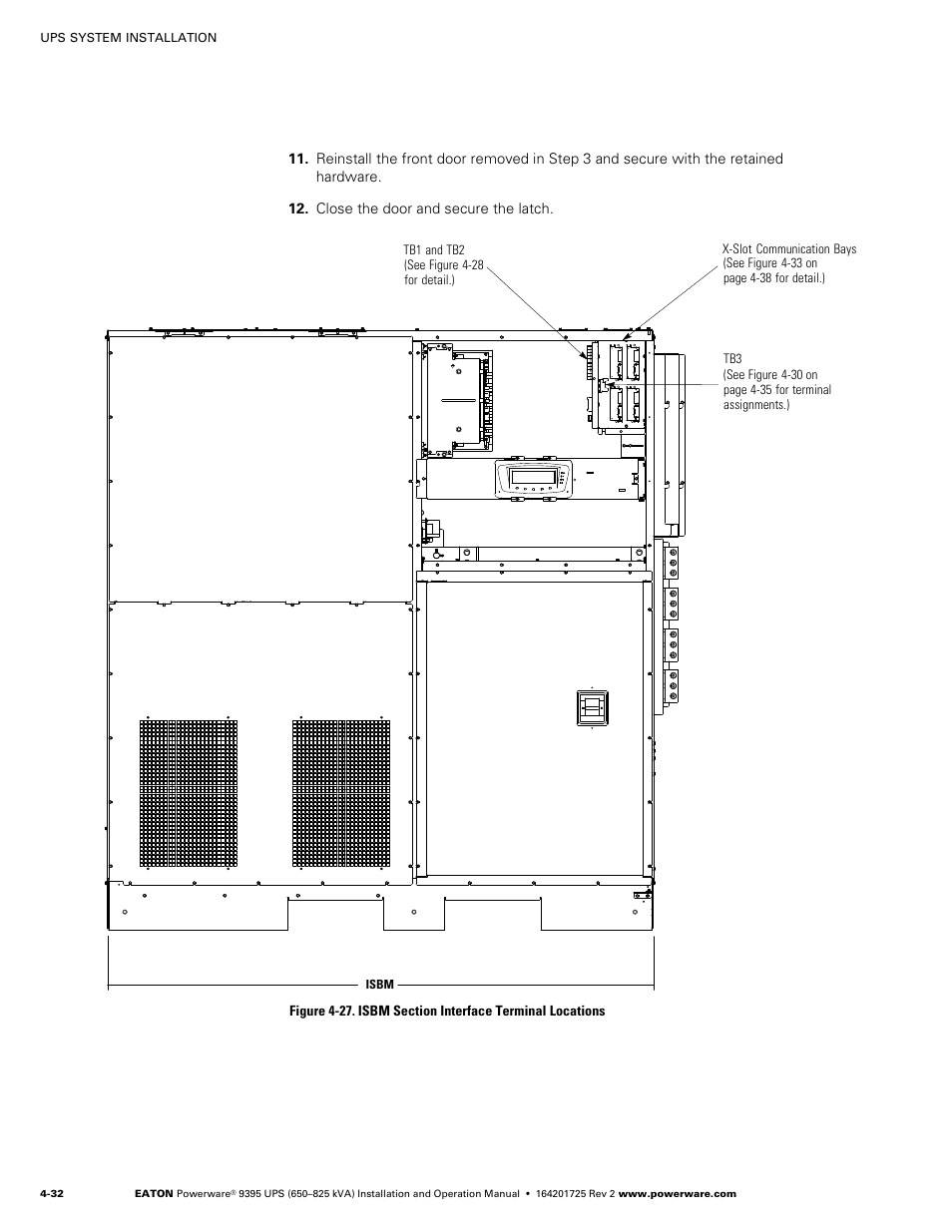 Figure 4-27 | Powerware 9395 UPS and Plus 1 UPS 650825 kVA User Manual | Page 78 / 192