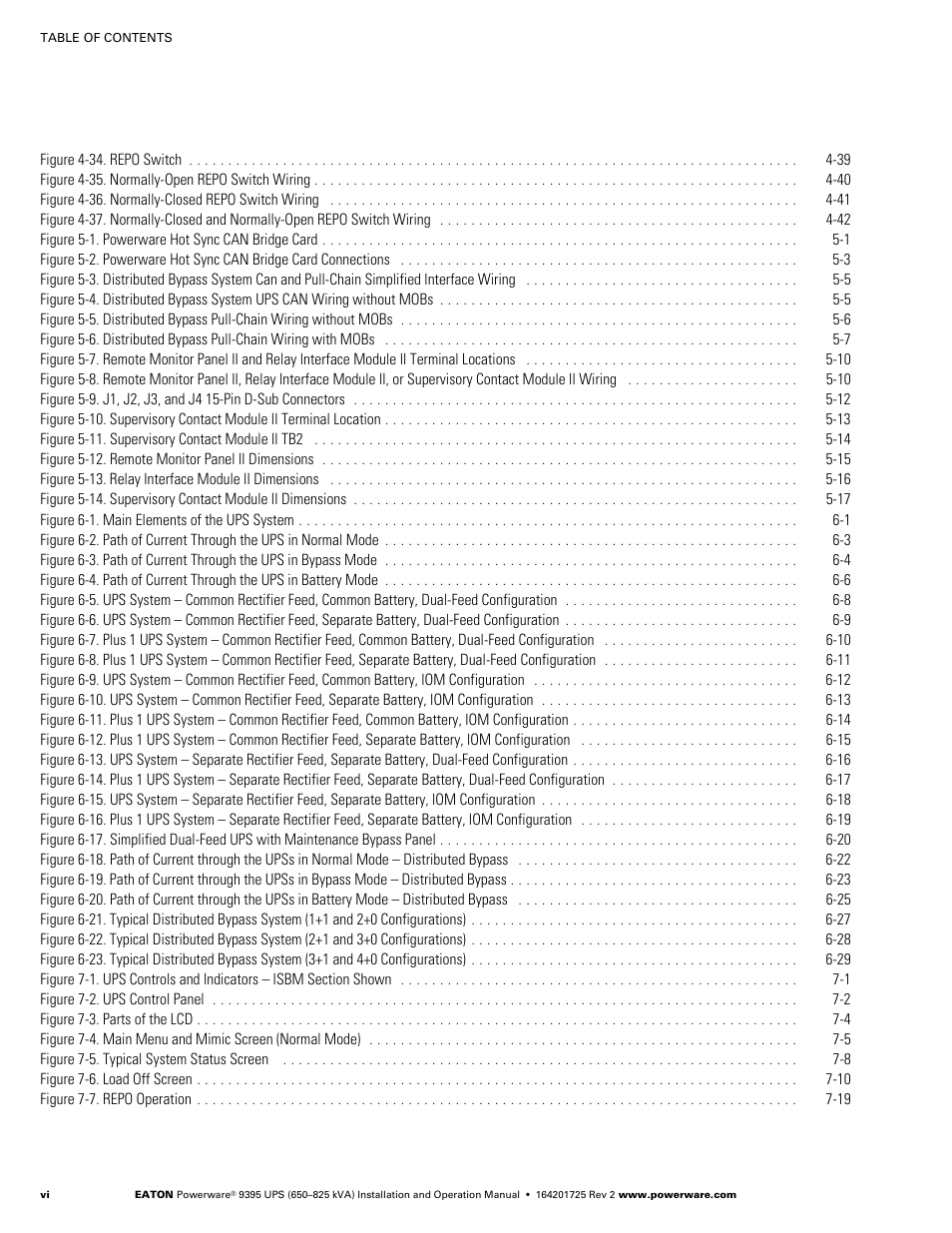 Powerware 9395 UPS and Plus 1 UPS 650825 kVA User Manual | Page 8 / 192