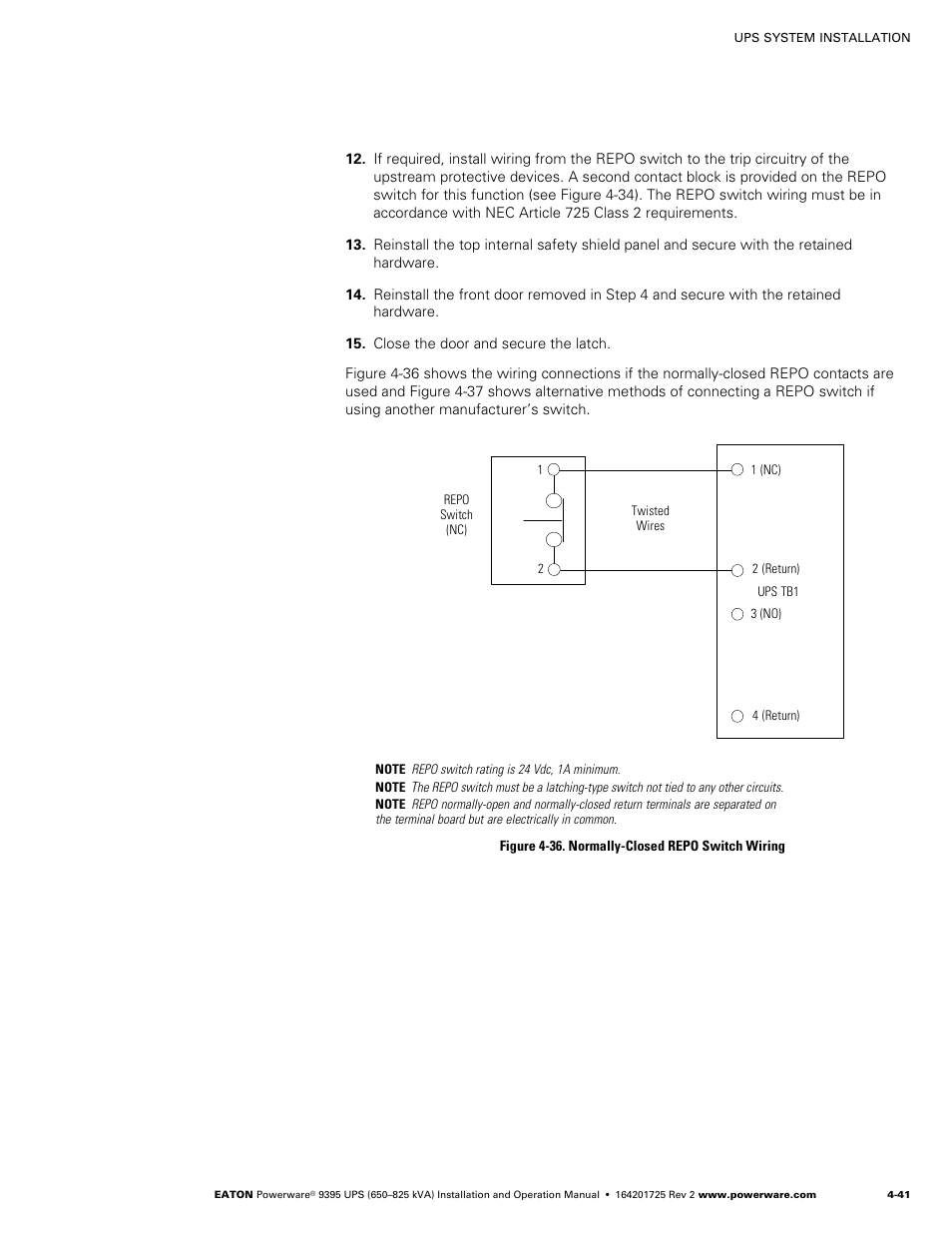 Powerware 9395 UPS and Plus 1 UPS 650825 kVA User Manual | Page 87 / 192