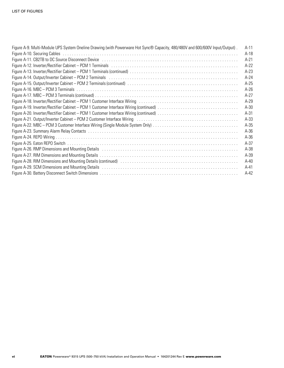 Powerware 9315 User Manual | Page 10 / 154