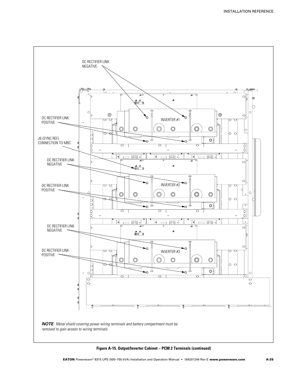 A-25 | Powerware 9315 User Manual | Page 135 / 154