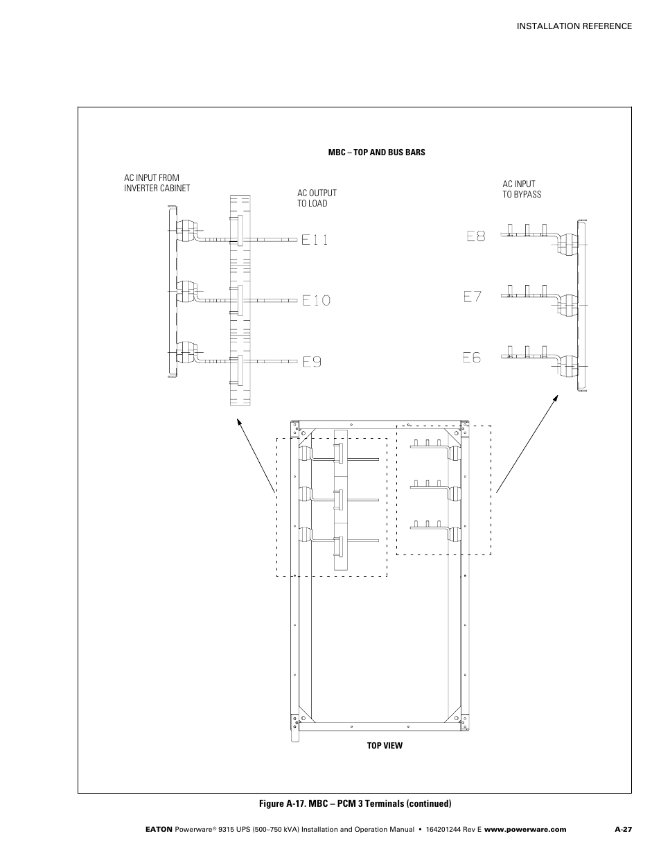 Figure a‐17. mbc – pcm 3 terminals (continued), A-27 | Powerware 9315 User Manual | Page 137 / 154