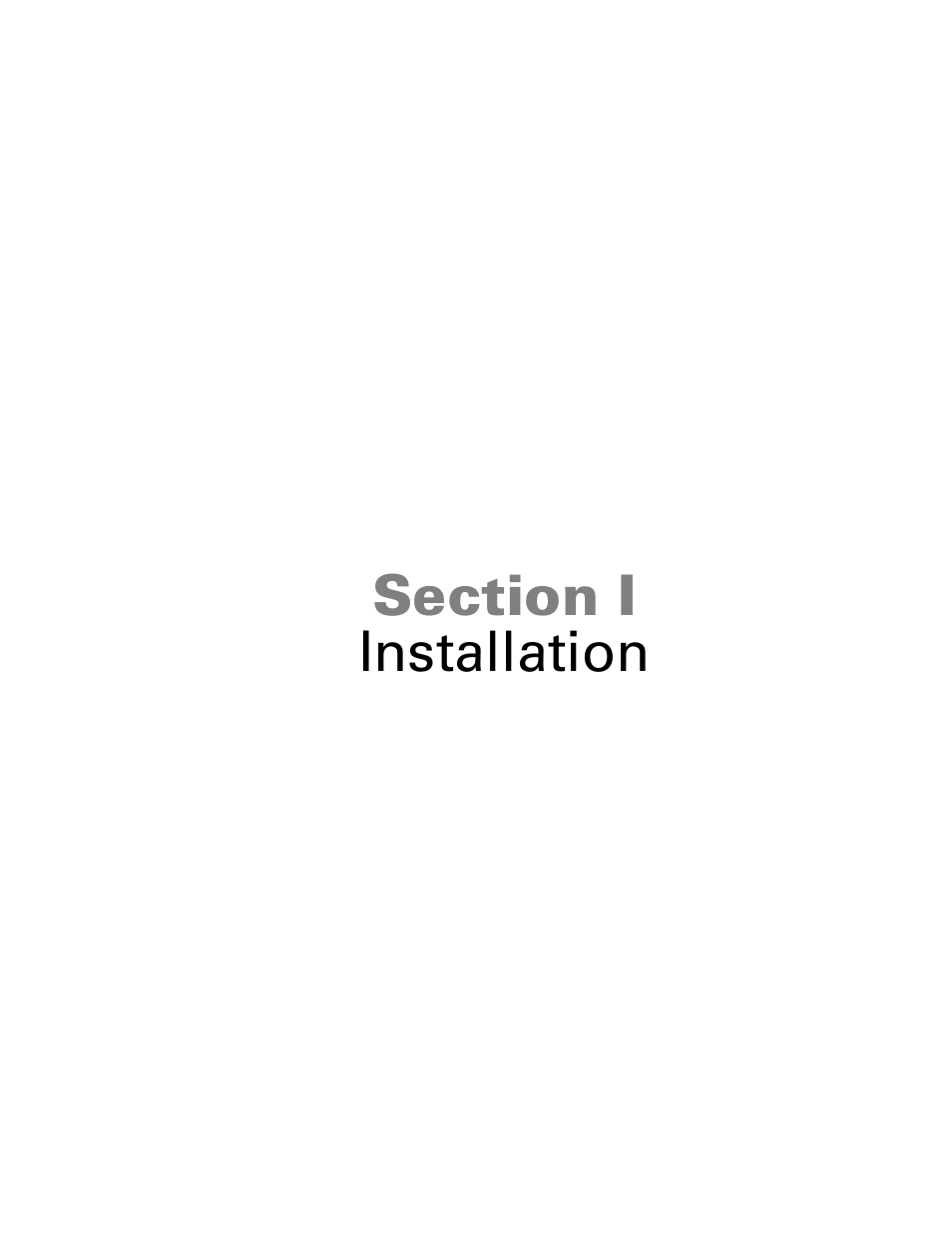 Section i - installation, Section i – installation | Powerware 9315 User Manual | Page 19 / 154