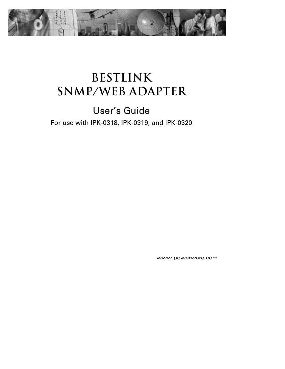 Powerware BestLink IPK-0319 User Manual | 44 pages