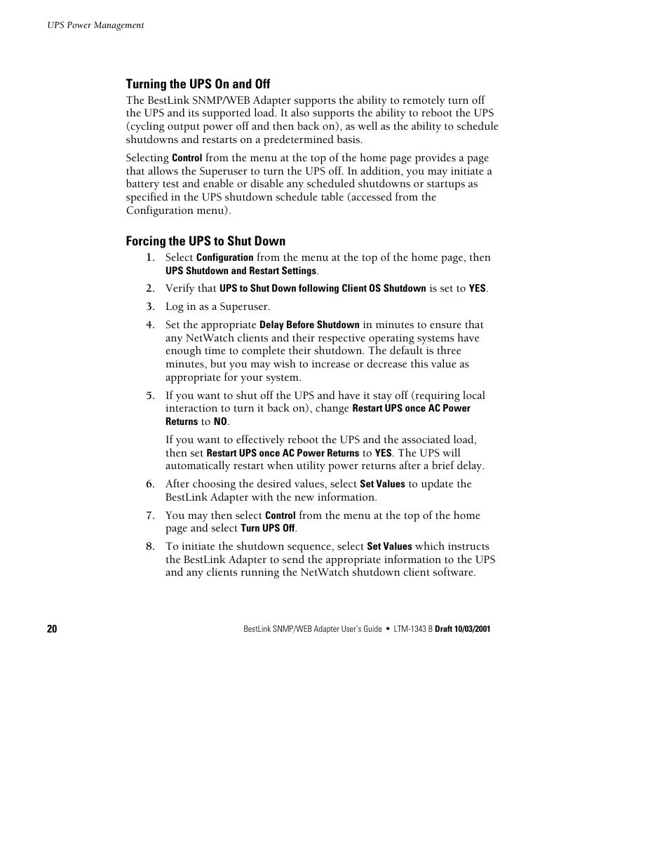 Powerware BestLink IPK-0319 User Manual | Page 26 / 44