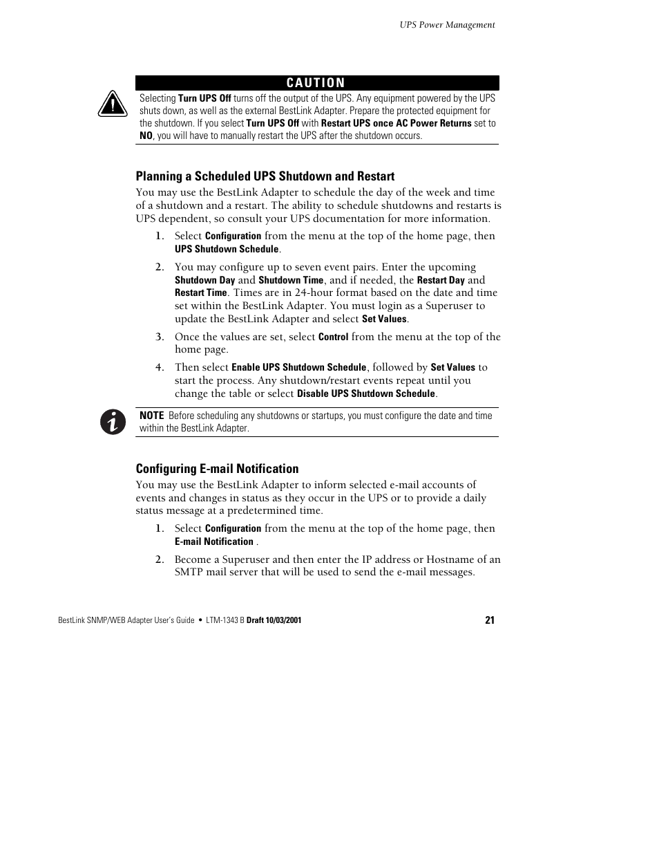 Powerware BestLink IPK-0319 User Manual | Page 27 / 44