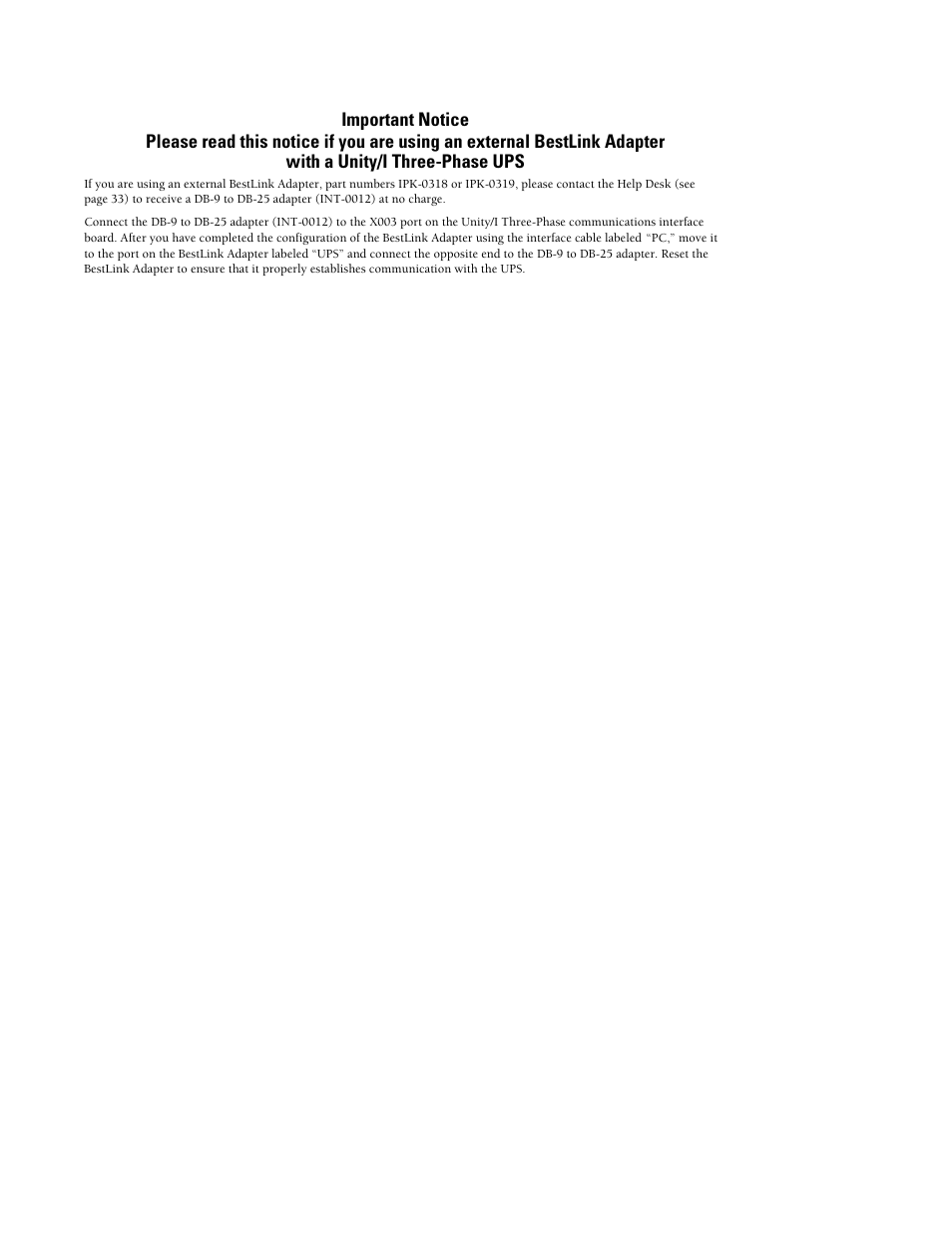 Powerware BestLink IPK-0319 User Manual | Page 3 / 44