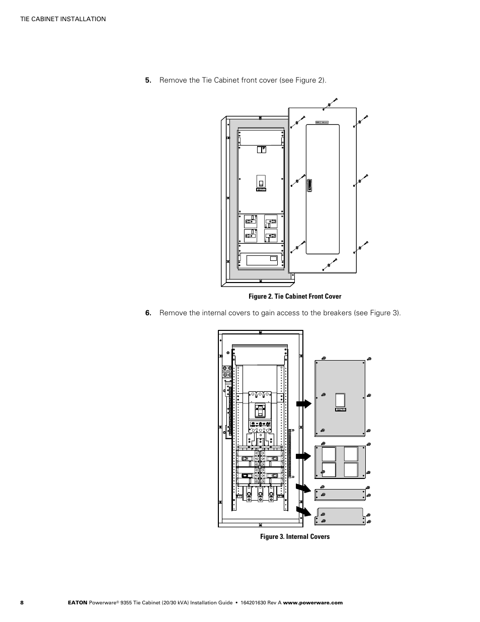 Powerware Tie Cabinet Powerware 9355 User Manual | Page 14 / 36
