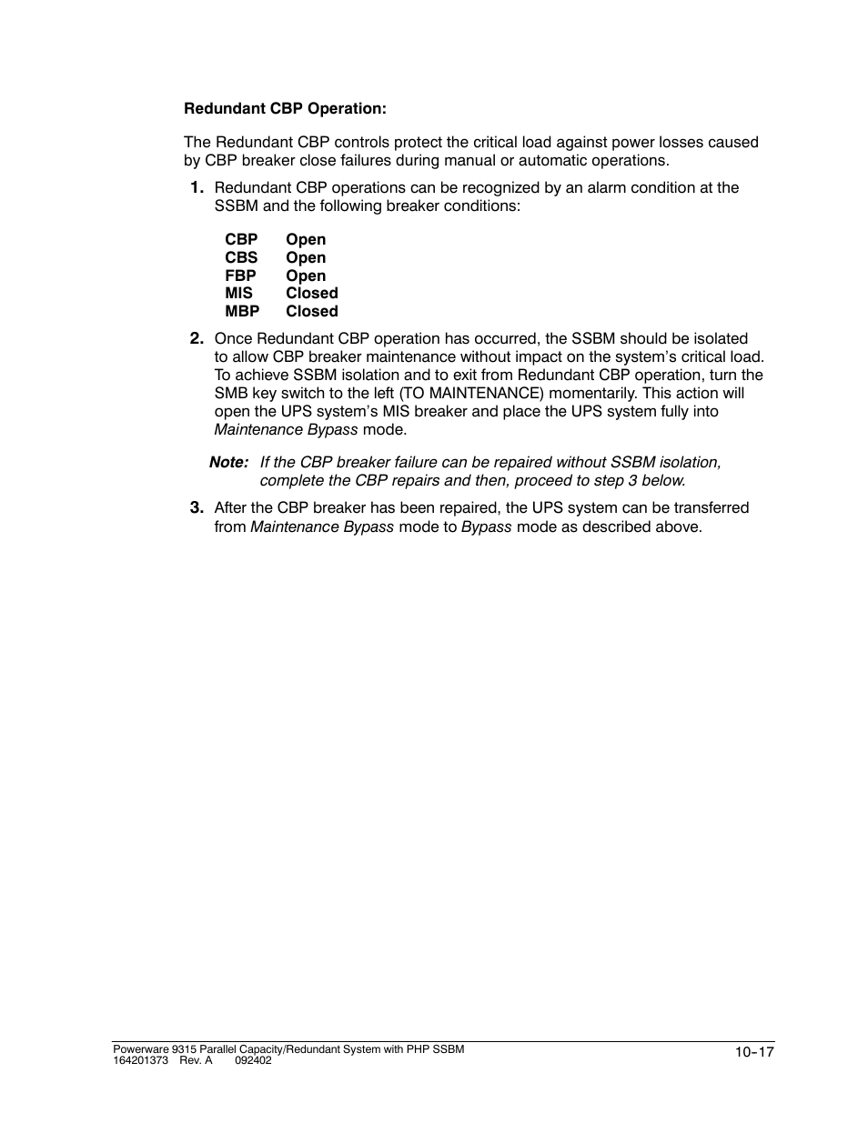 Powerware 9315s User Manual | Page 107 / 205