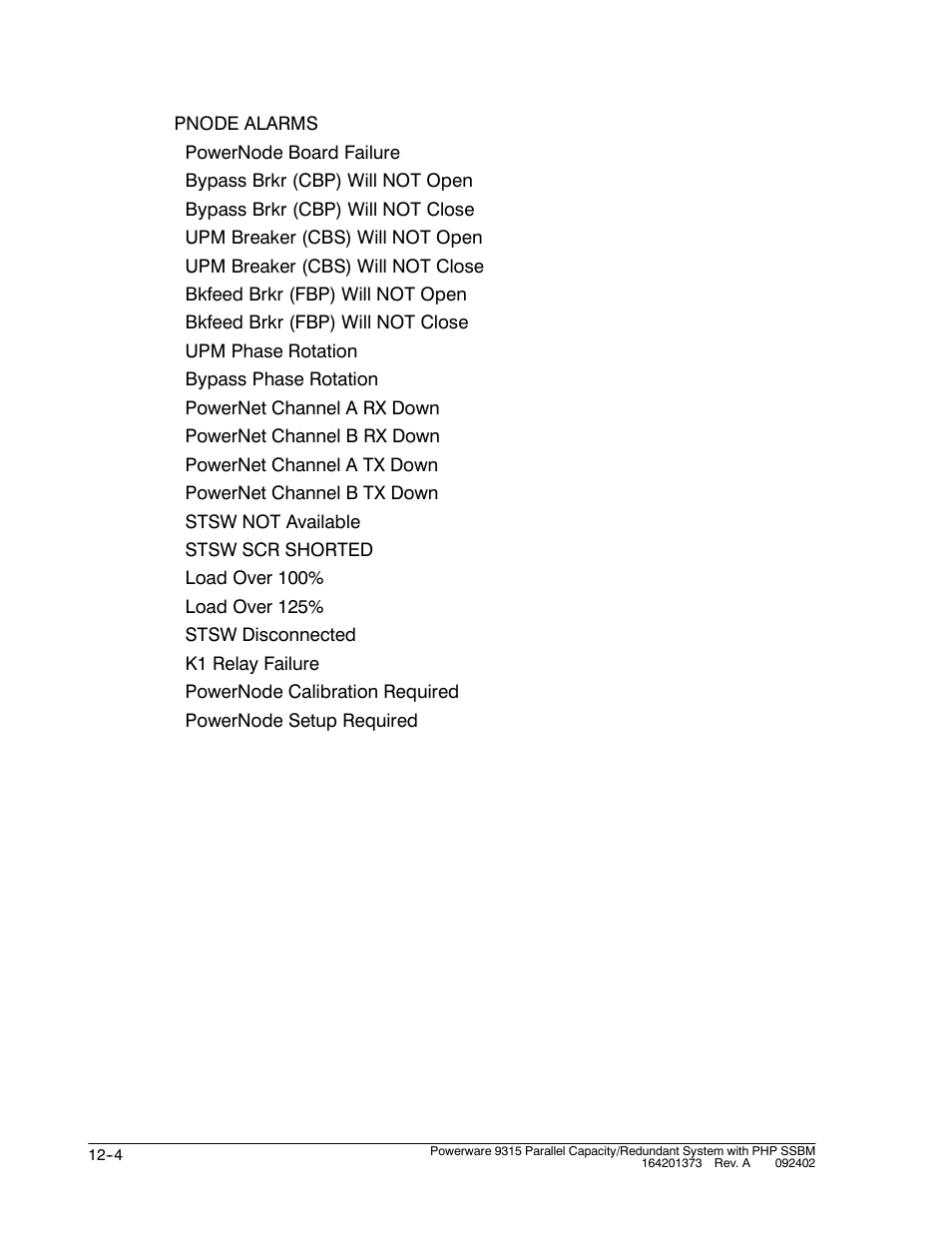 Powerware 9315s User Manual | Page 118 / 205