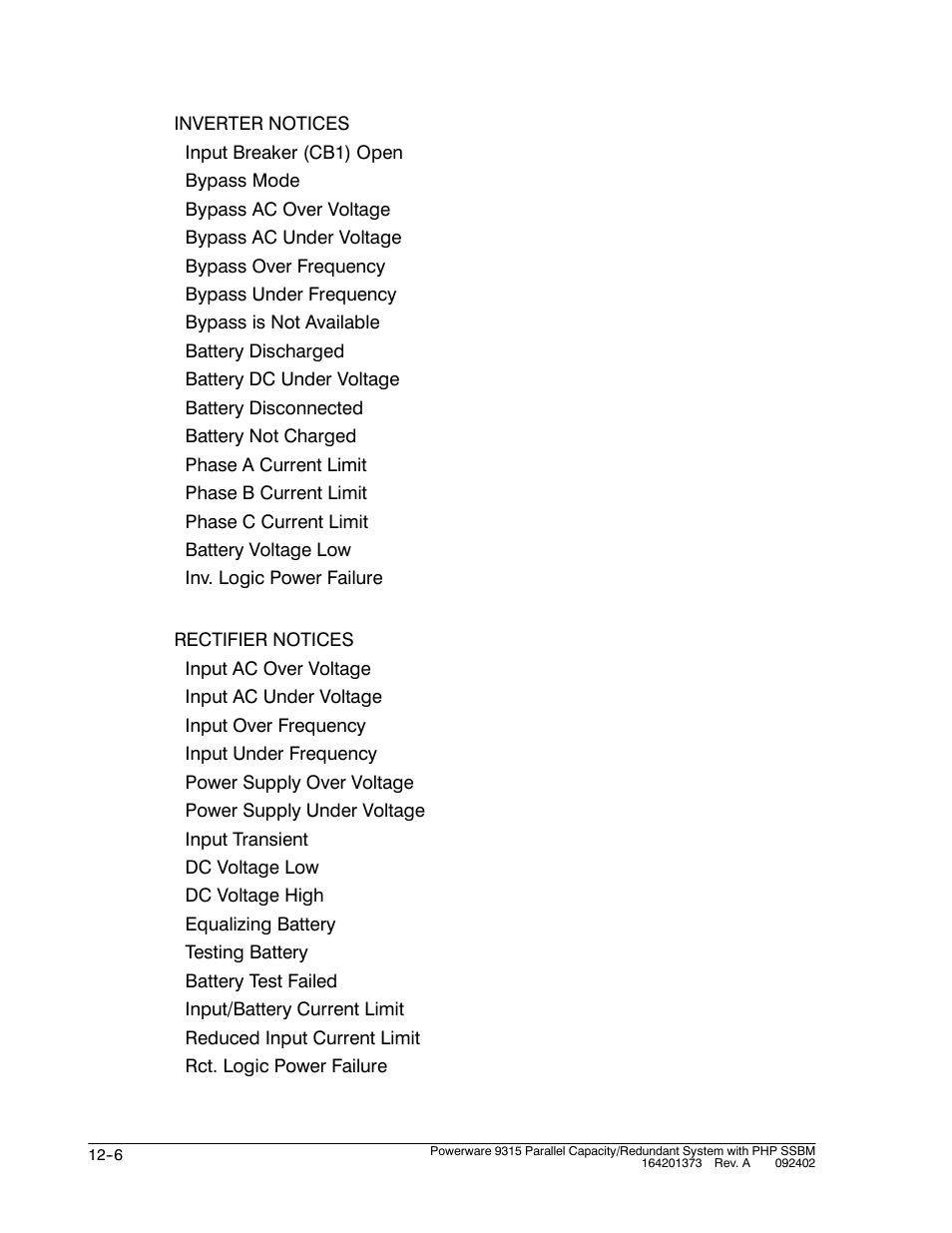 Powerware 9315s User Manual | Page 120 / 205