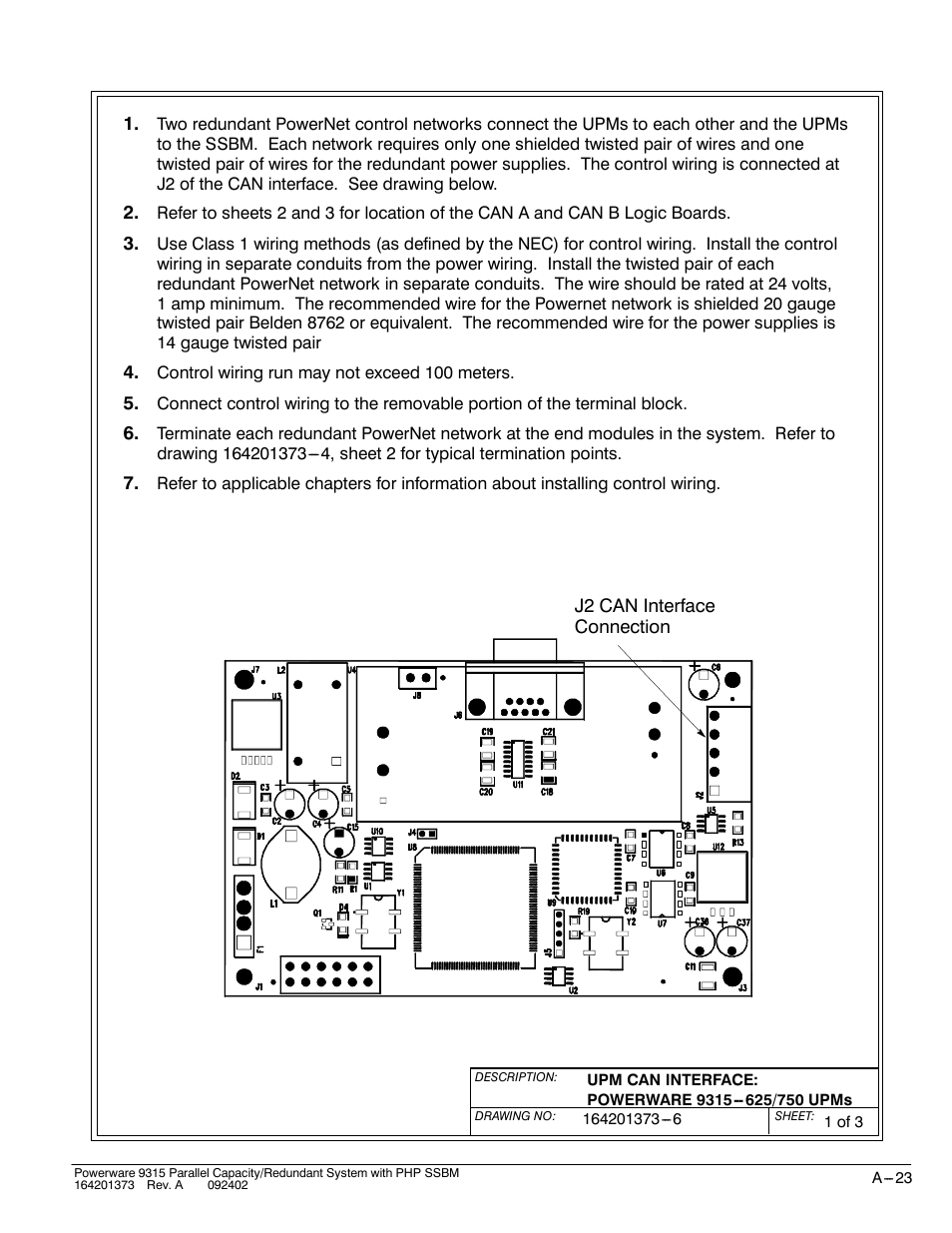 Powerware 9315s User Manual | Page 179 / 205