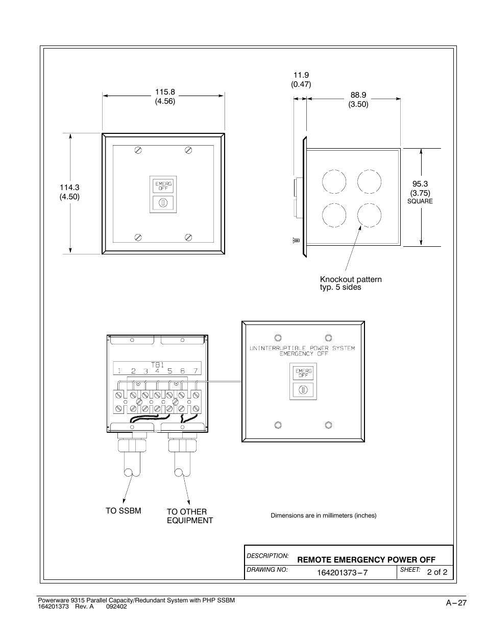 Powerware 9315s User Manual | Page 183 / 205