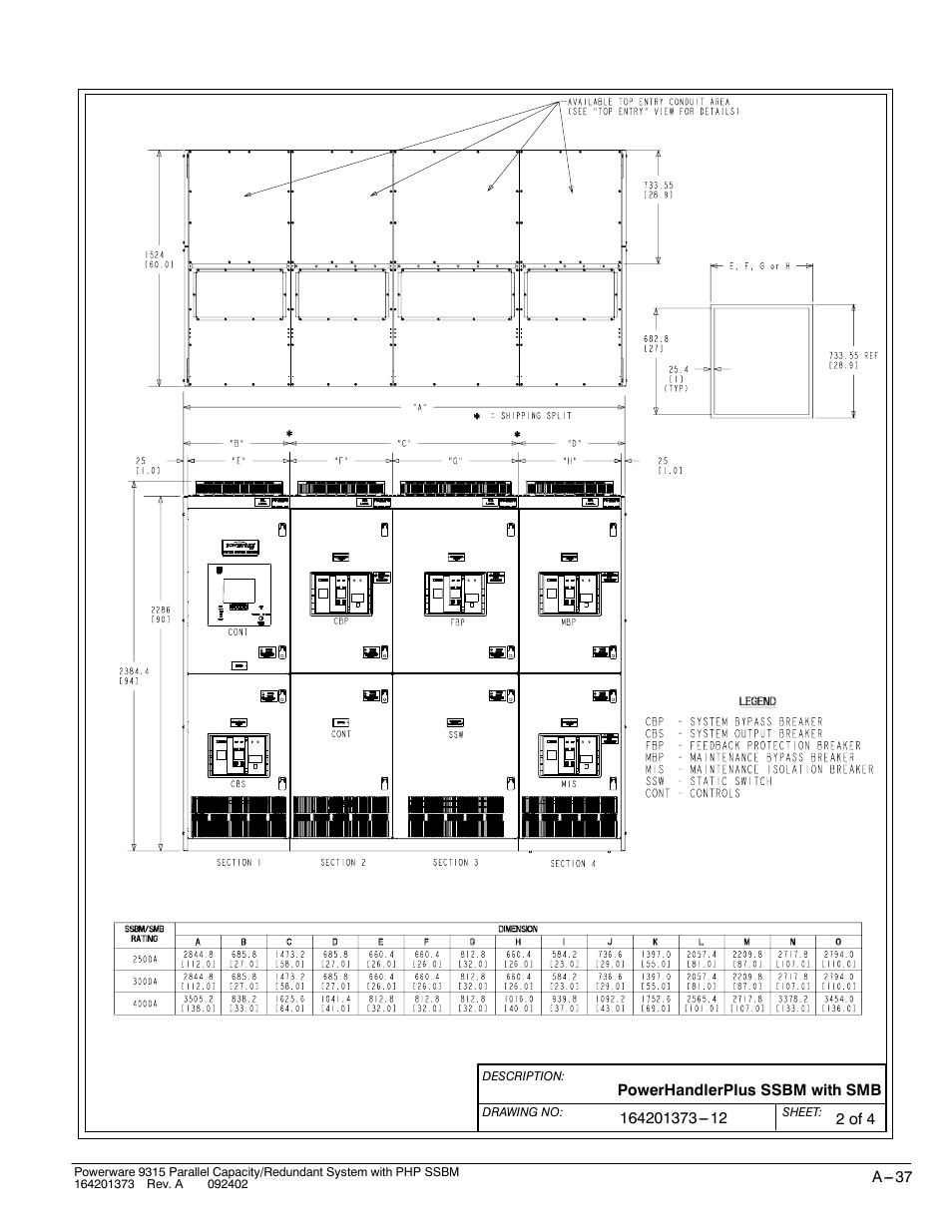 Powerware 9315s User Manual | Page 193 / 205