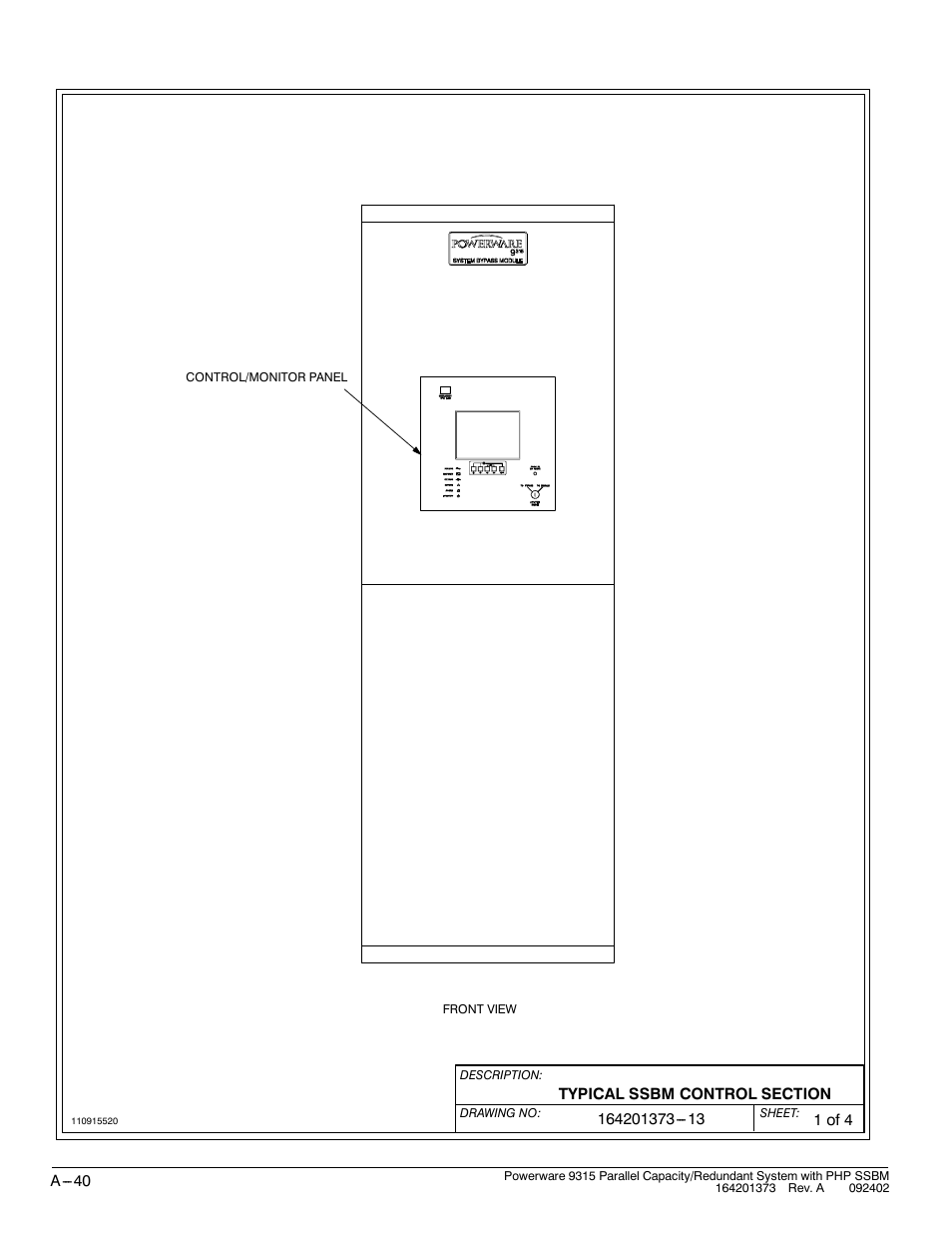 Powerware 9315s User Manual | Page 196 / 205