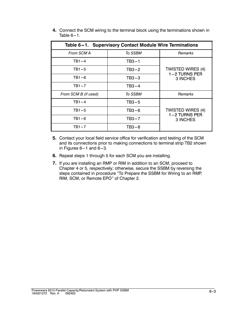 Powerware 9315s User Manual | Page 49 / 205