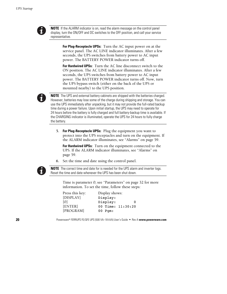 Powerware Ferrups FE/QFE UPS User Manual | Page 26 / 72