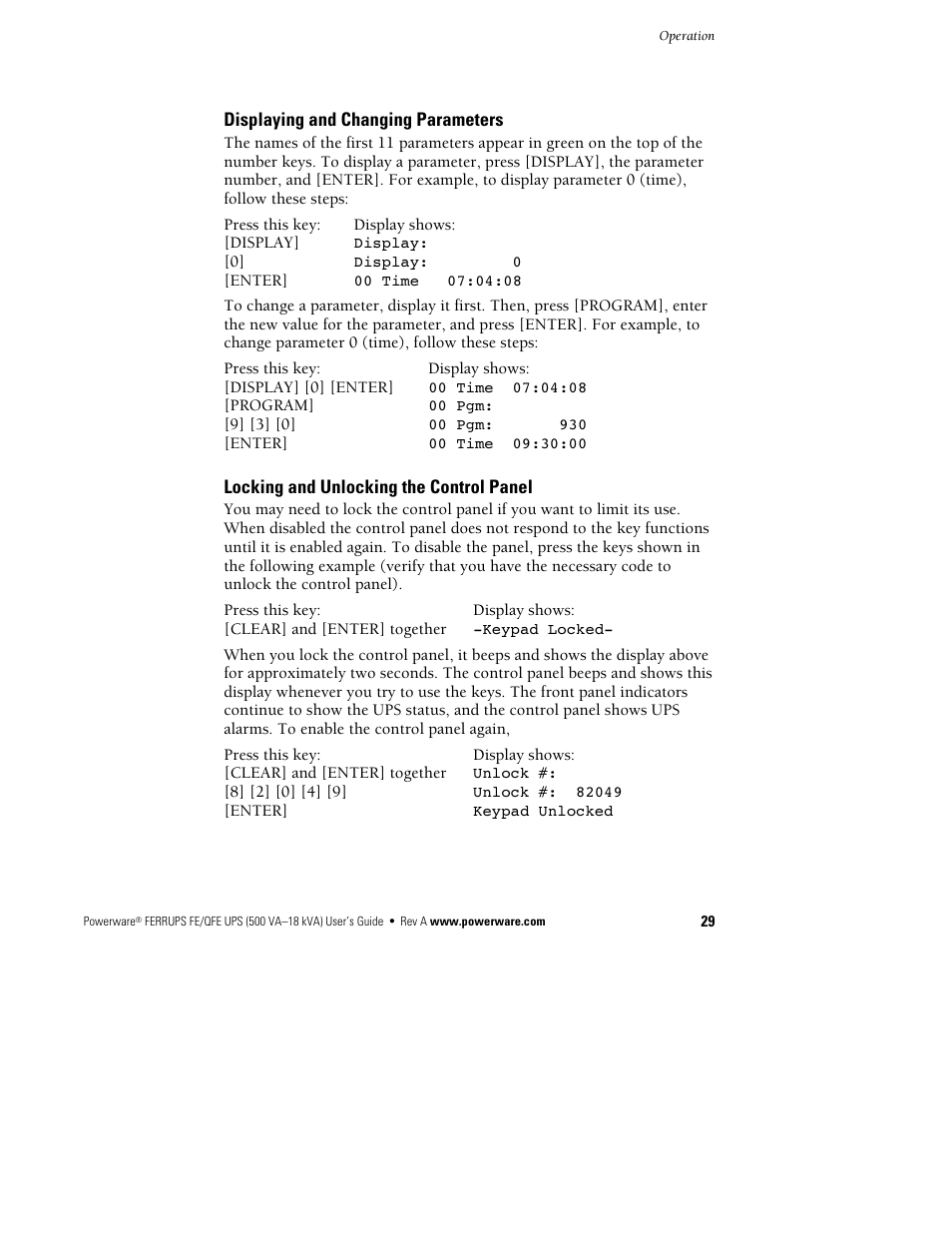Powerware Ferrups FE/QFE UPS User Manual | Page 35 / 72