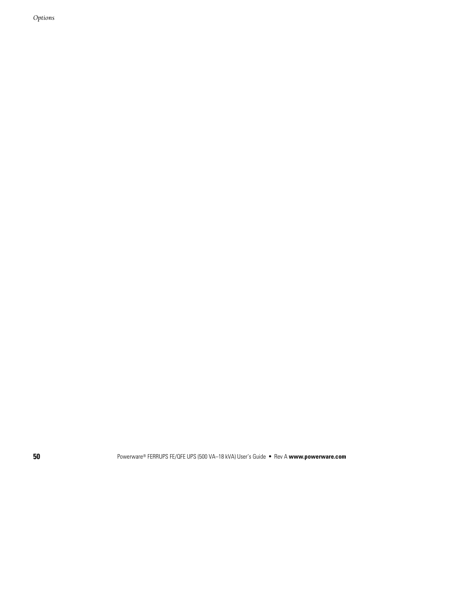Powerware Ferrups FE/QFE UPS User Manual | Page 56 / 72