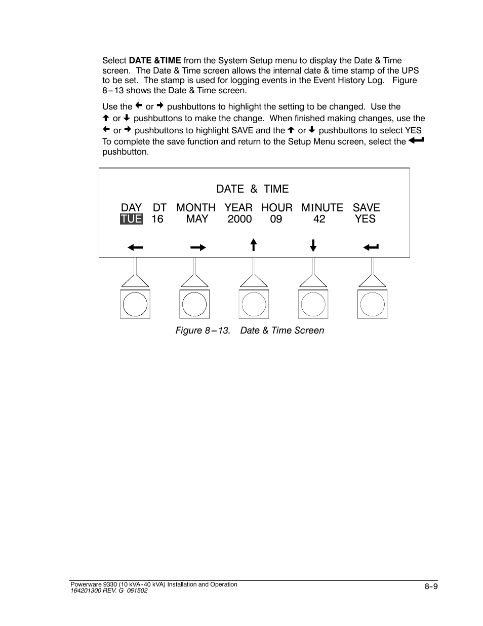 Powerware 9330 User Manual | Page 107 / 246