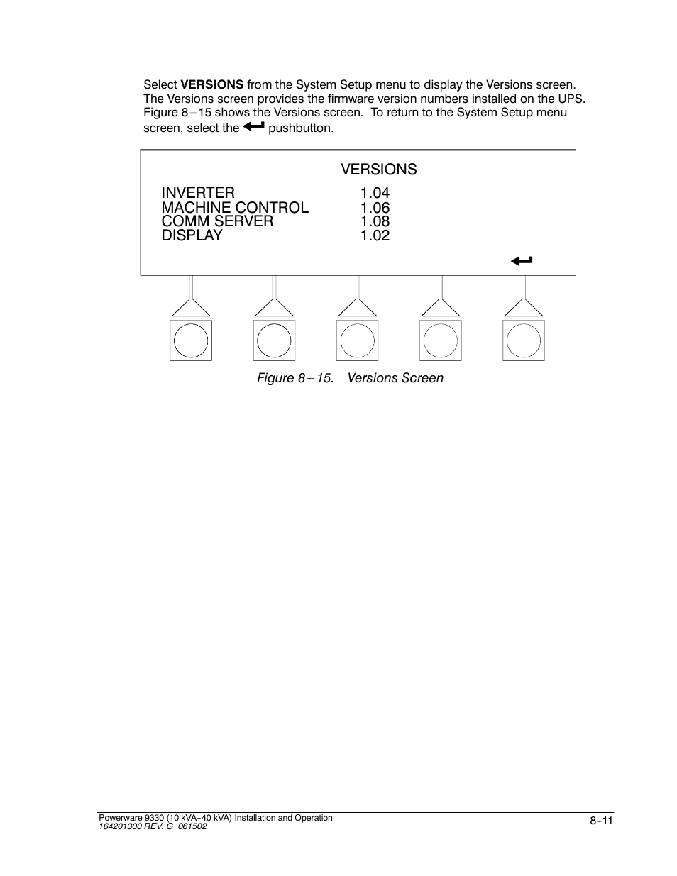 Powerware 9330 User Manual | Page 109 / 246