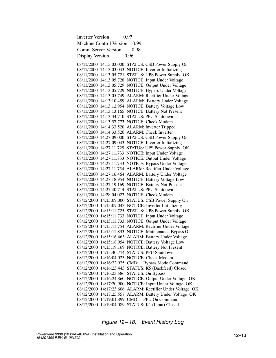 Powerware 9330 User Manual | Page 151 / 246